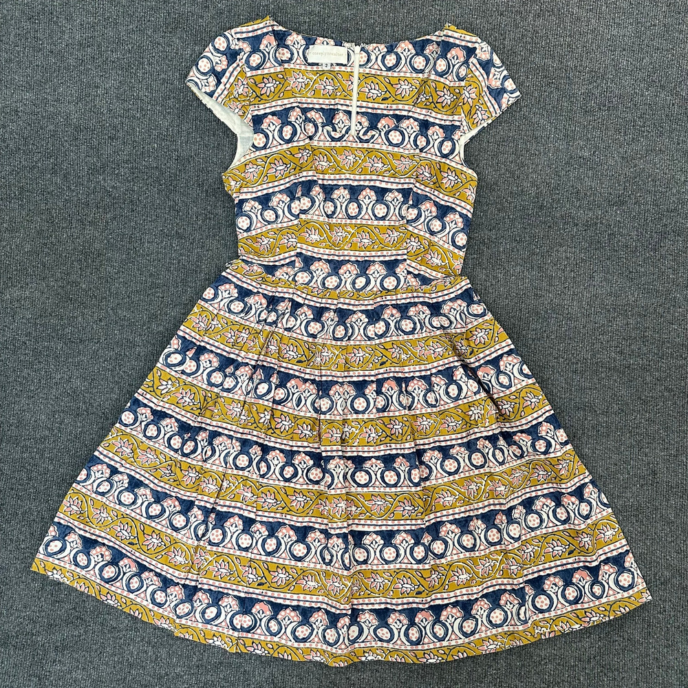 Corey Lynn Calter Women's Sugared Dress Pleated Allover Mosaic Anthropologie 2